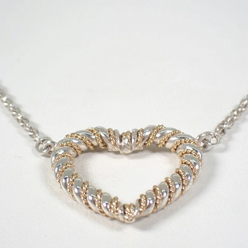 TIFFANY Gold Heart Necklace - Picture 5 of 10